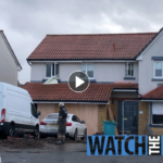 BLAST ESCAPE Couple cheat death after 6am gas explosion rips through Lanarkshire home leaving rubble strewn across garden