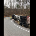 UPDATE: Tanker truck rolls over, shuts down Jae Valley Road in Roanoke County