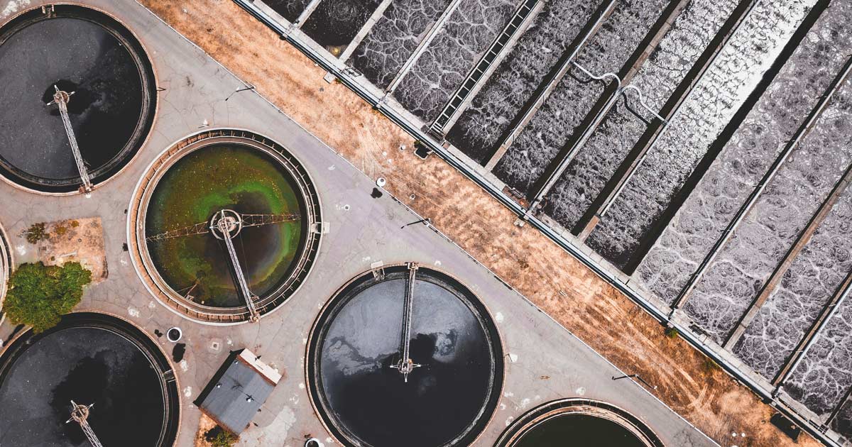 Image of a water treatment plant