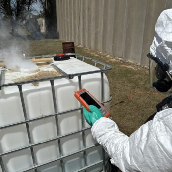E-Med Training Services hazmat technician training at a South Carolina paper and pulp facility