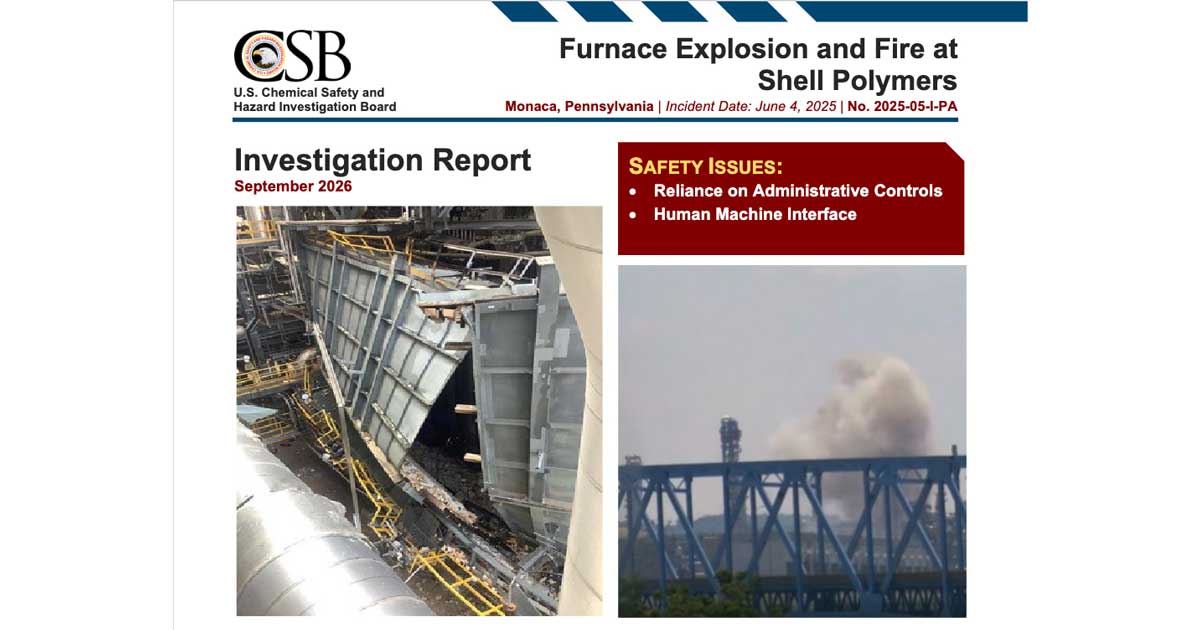 Pa. Refinery Explosion Report Out